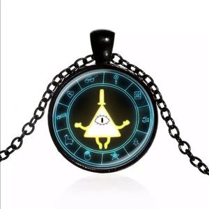 Gravity Falls Mysteries Bill Cypher Wheel Necklace